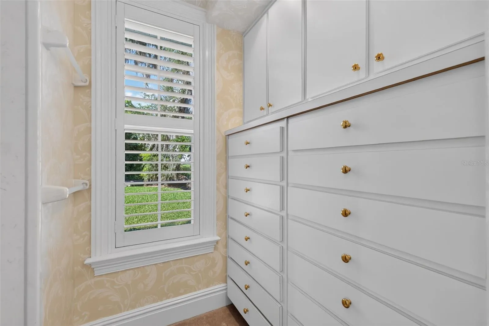 Primary Bathroom Dressing Room with Custom Cabinetry