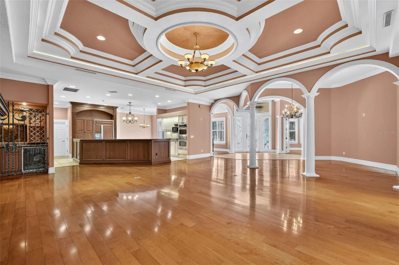 Living, Dining, Foyer, and Kitchen