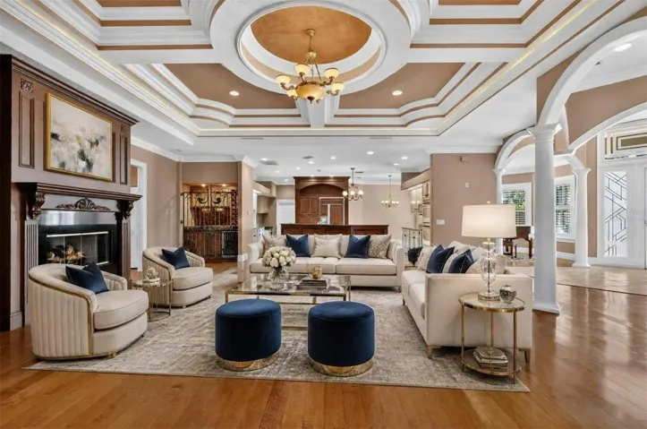 Living Room and Kitchen-Virtually Staged