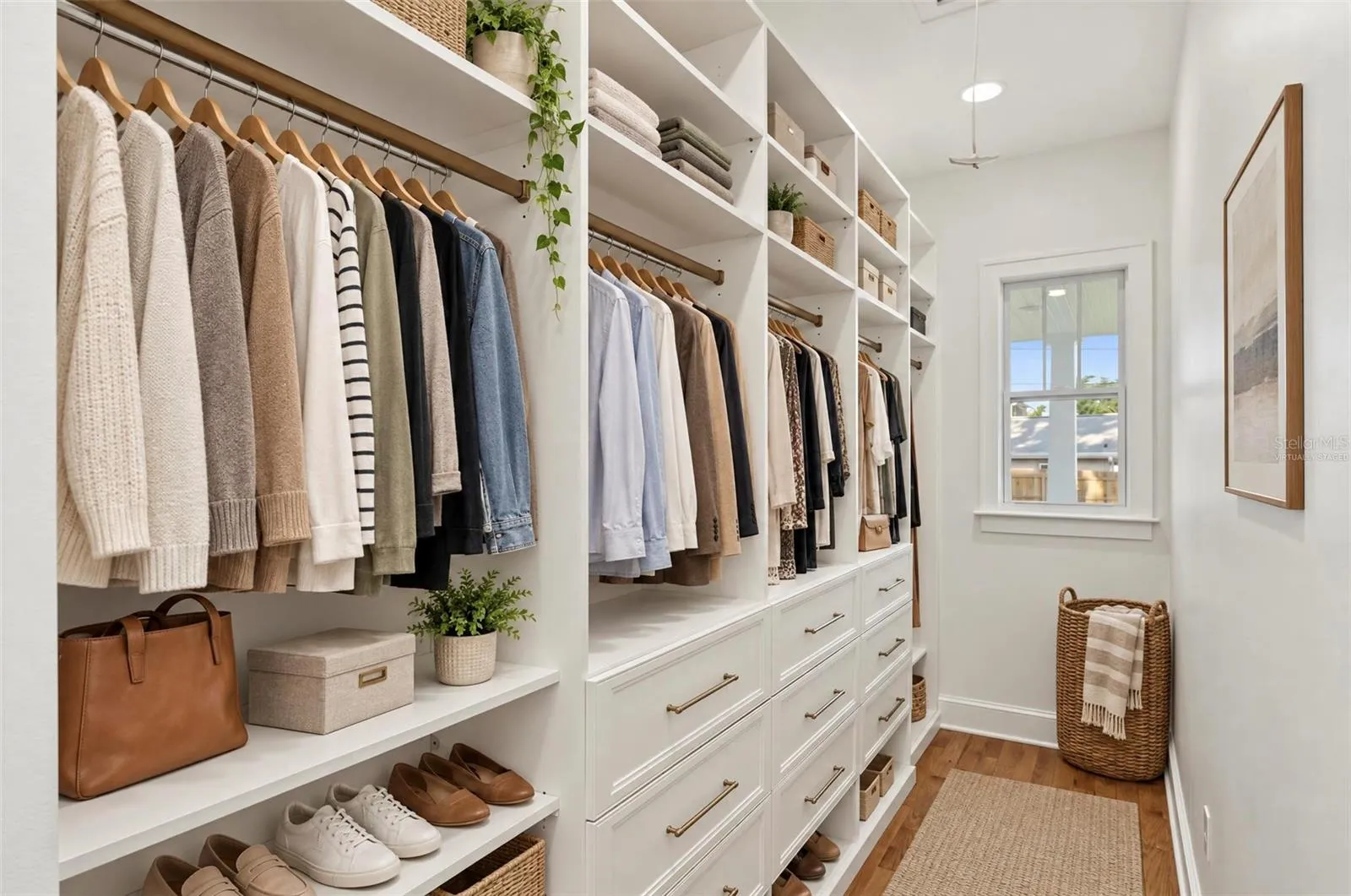 Virtually Staged- Primary Closet