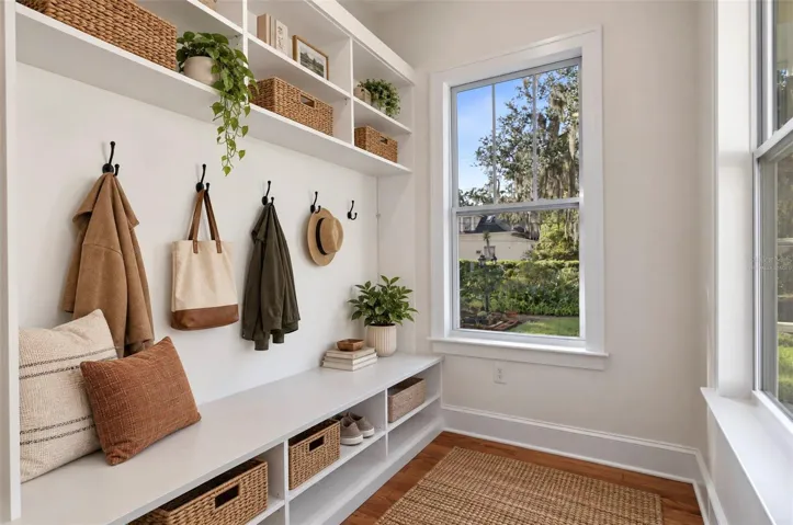 Virtually Staged- Mud Room