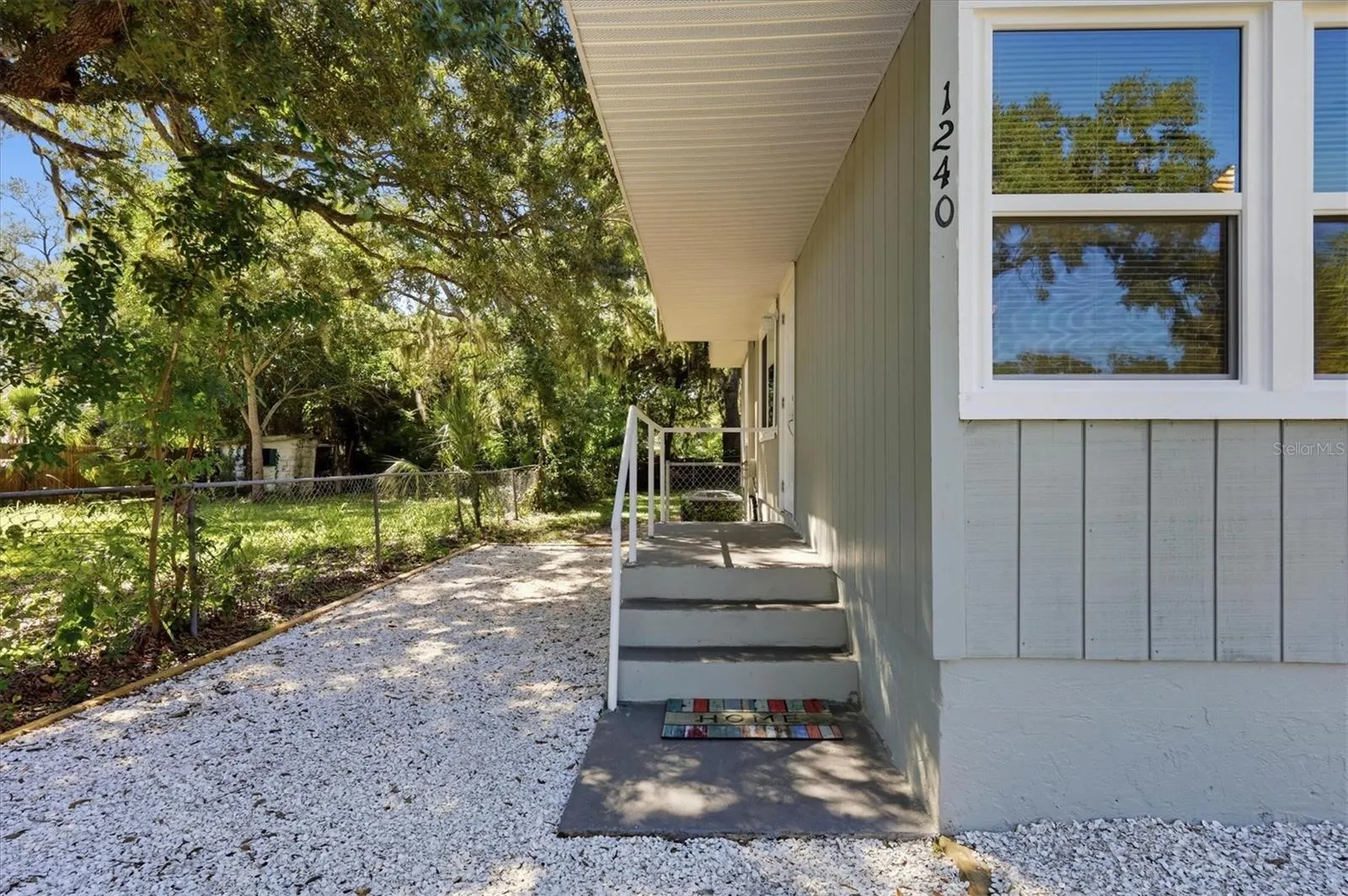 Entry steps to the front door.
