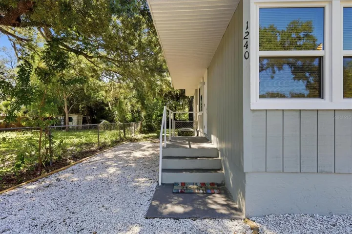 Entry steps to the front door.