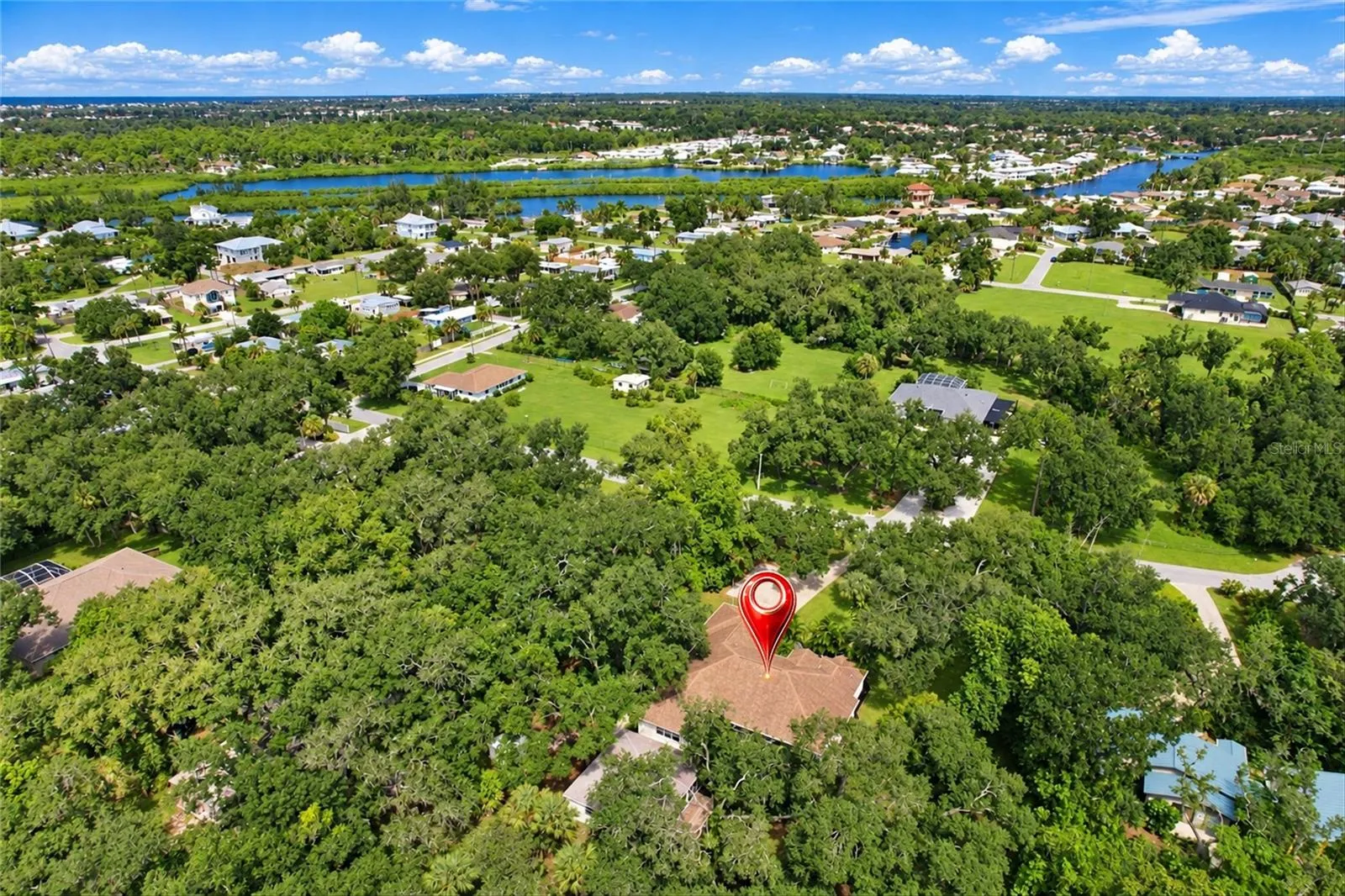 Aerial View Looking North