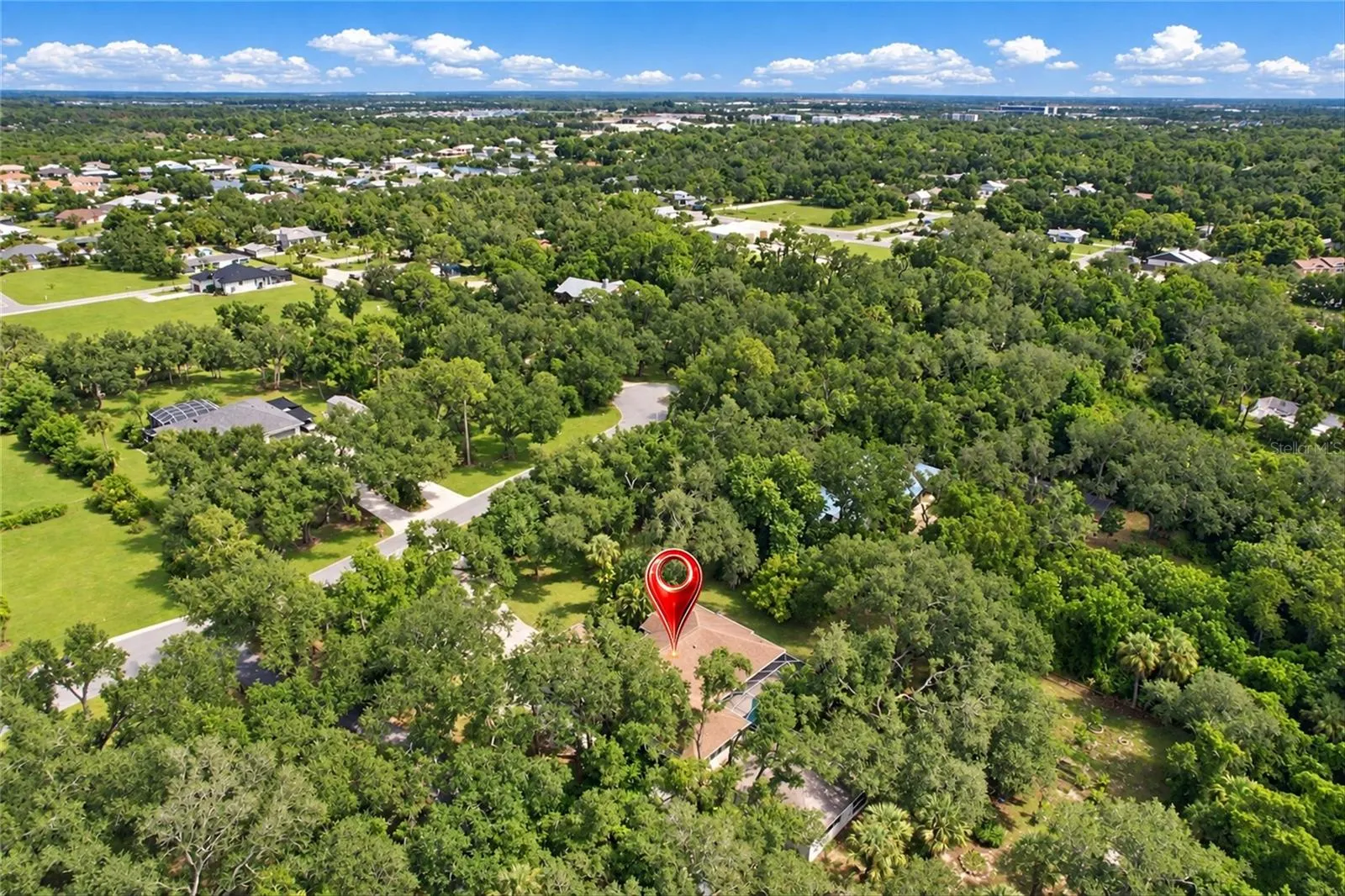 Aerial View Looking East
