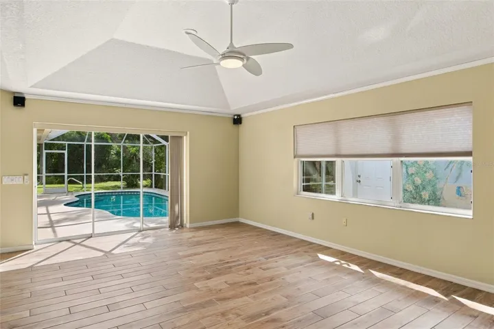 Family Room with Pocket Slider to Lanai