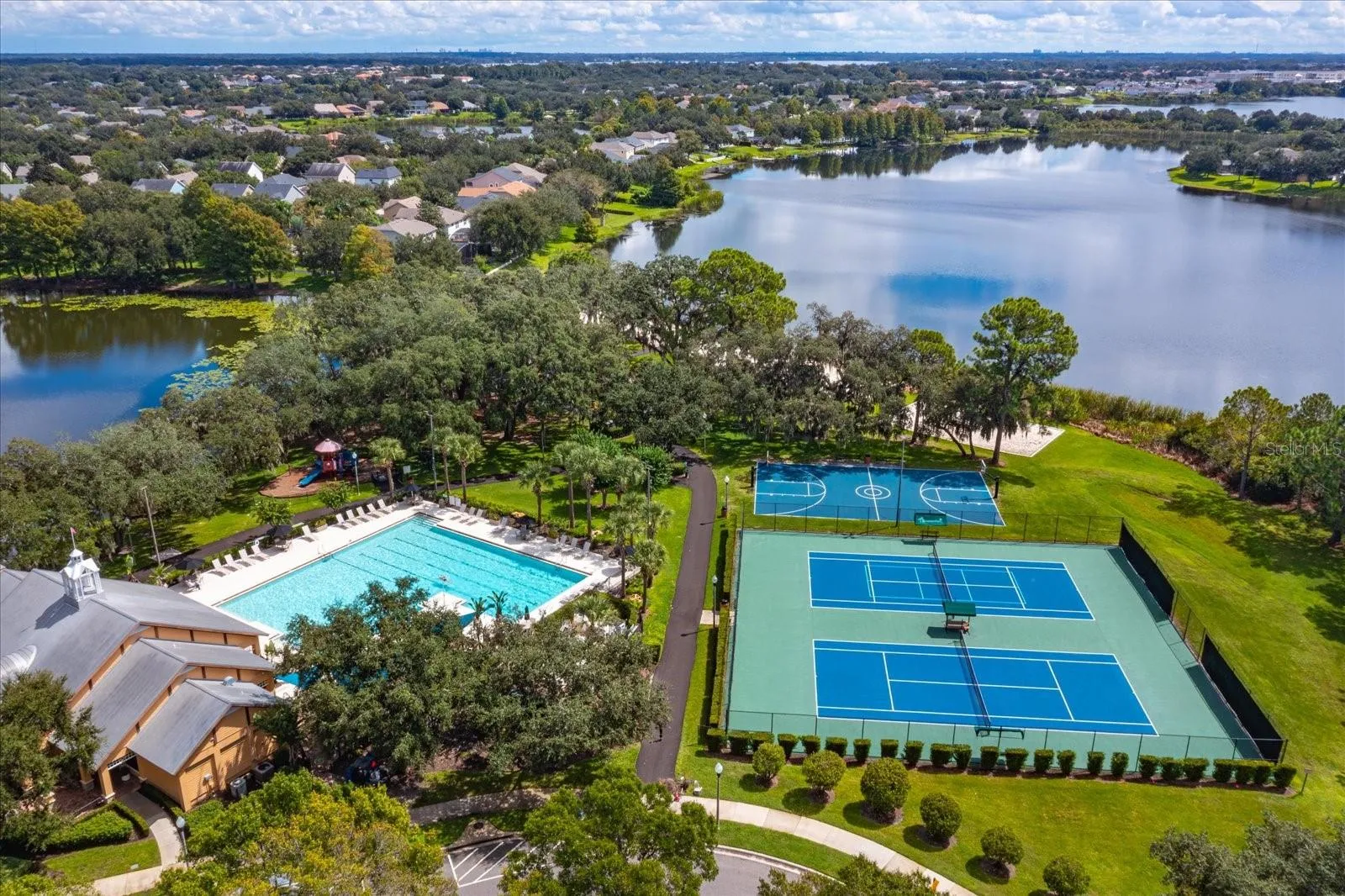Clubhouse, pool, tennis