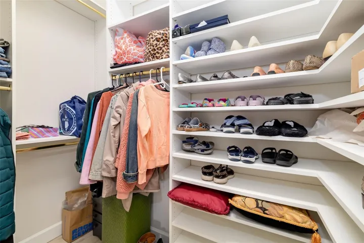 One of multiple primary suite closets.