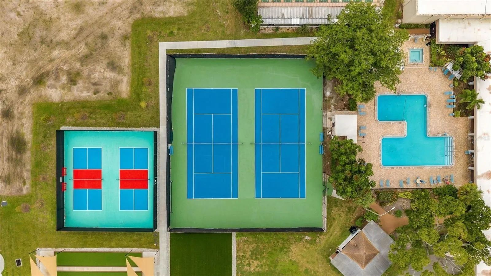 Tennis courts and pickle ball courts!