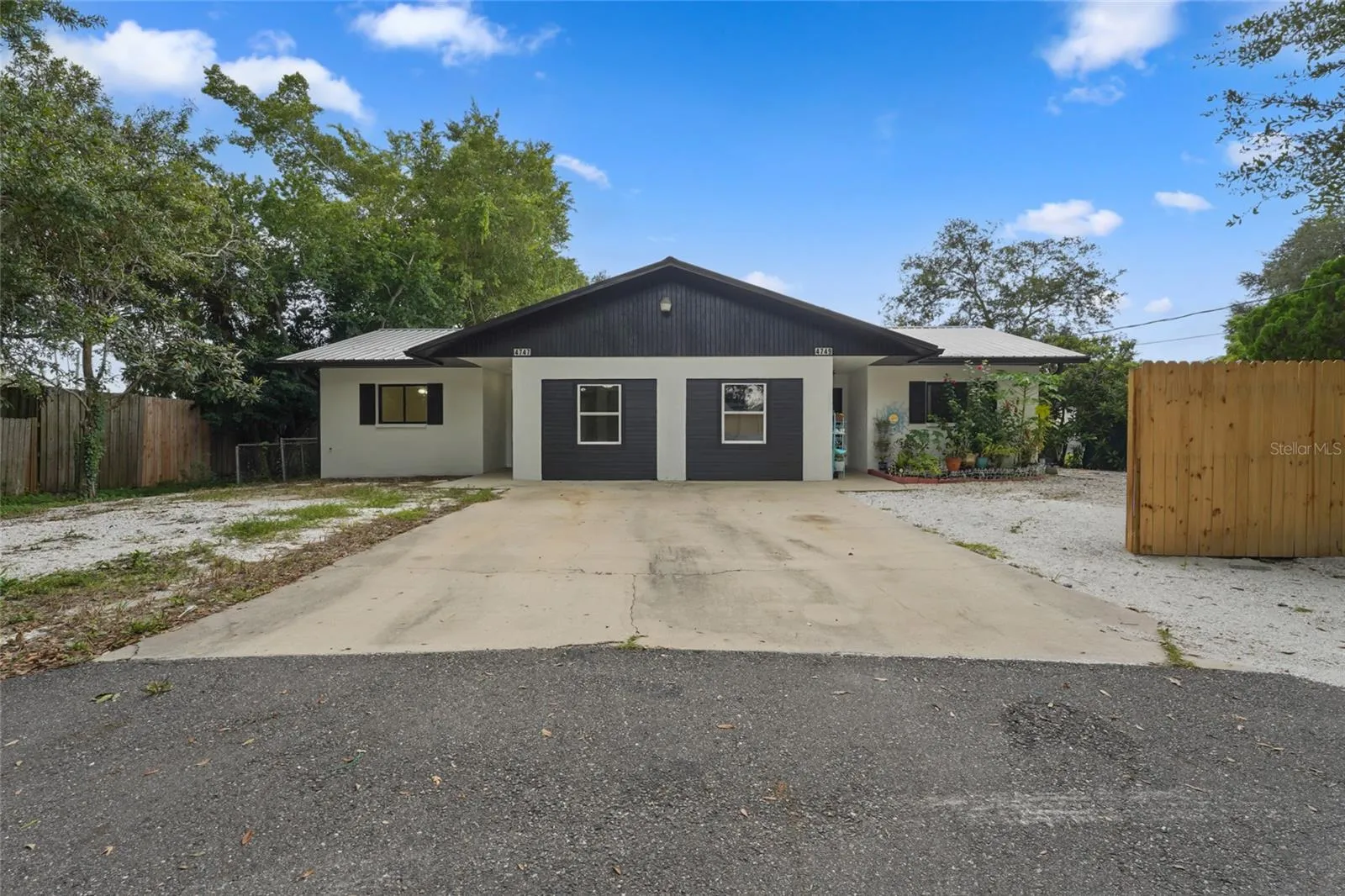 Front of duplex