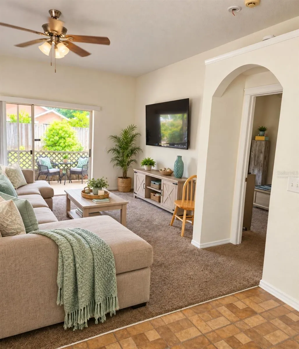 Virtually StagedFamily Room