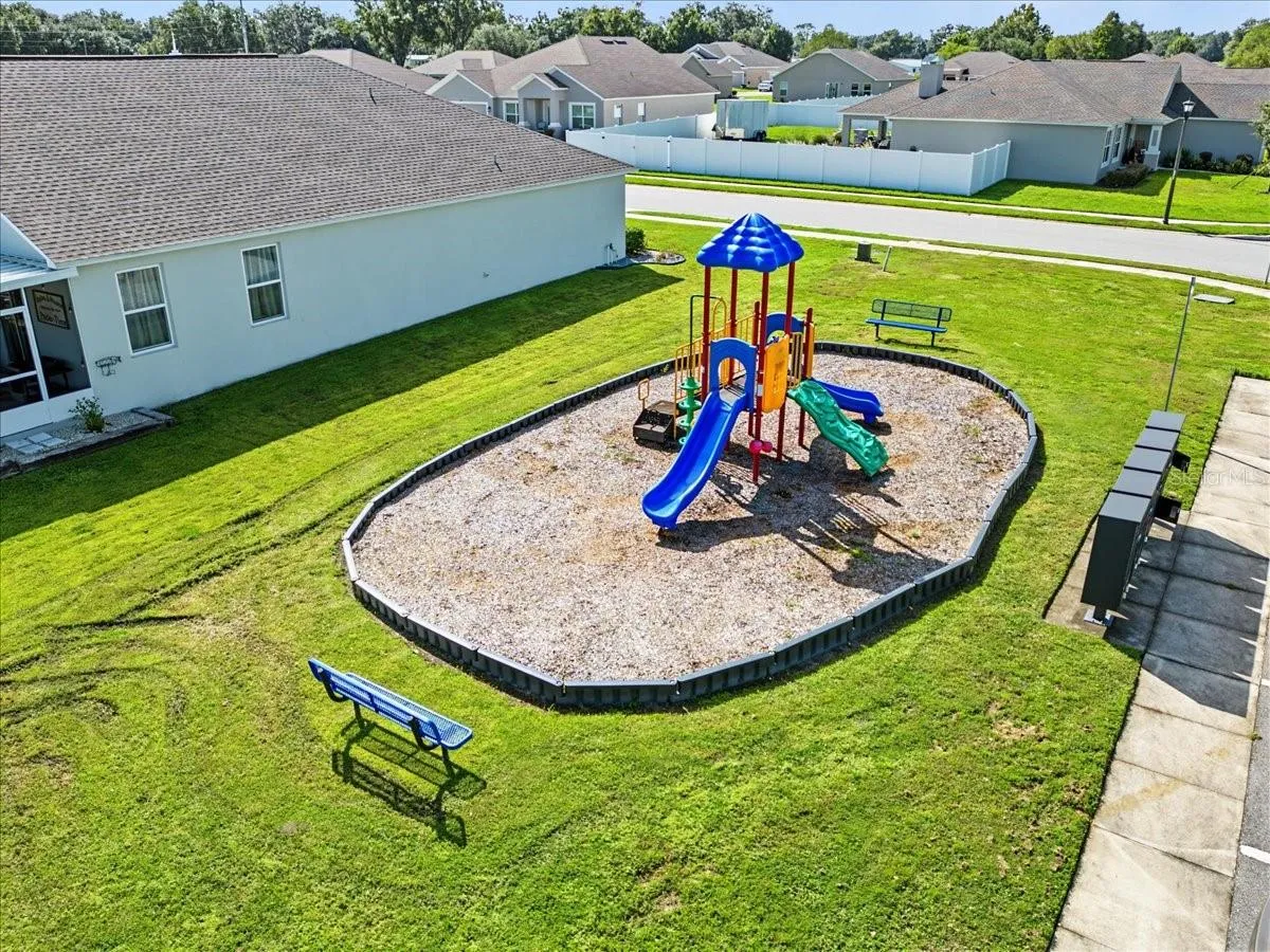 Neighborhood playground just steps from the house!