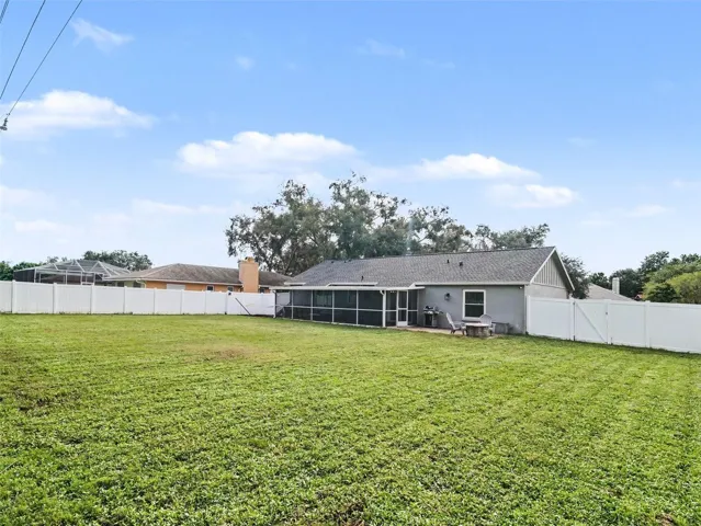 Fenced Back yard