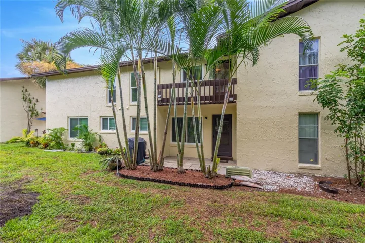 501 E Bay Dr 702, back patio and garden area