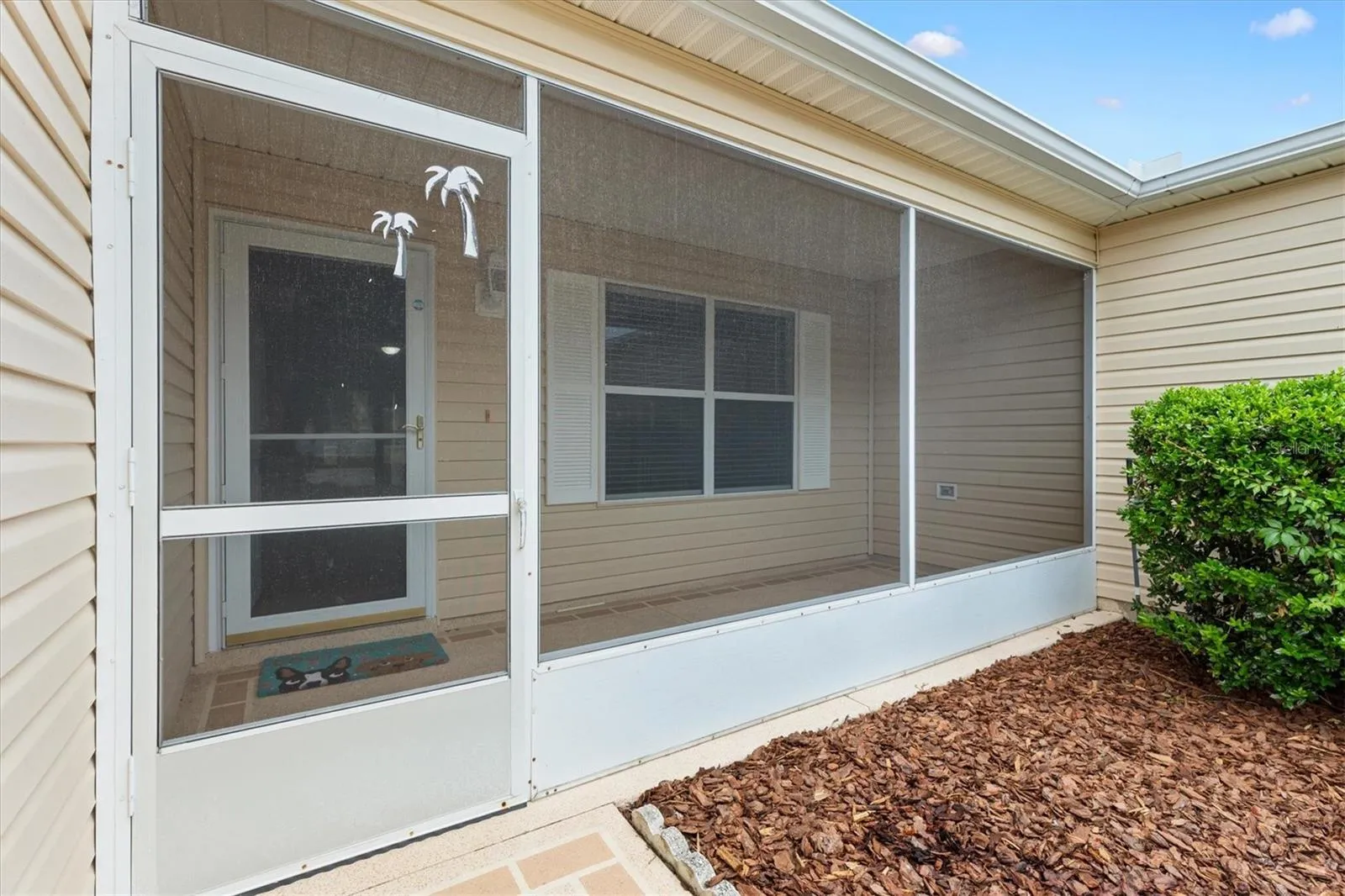 Screened front porch