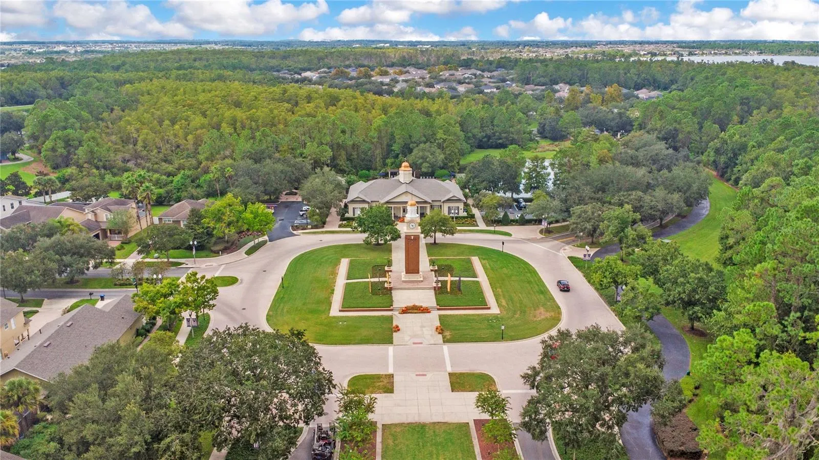 Arial of Reflection Pond