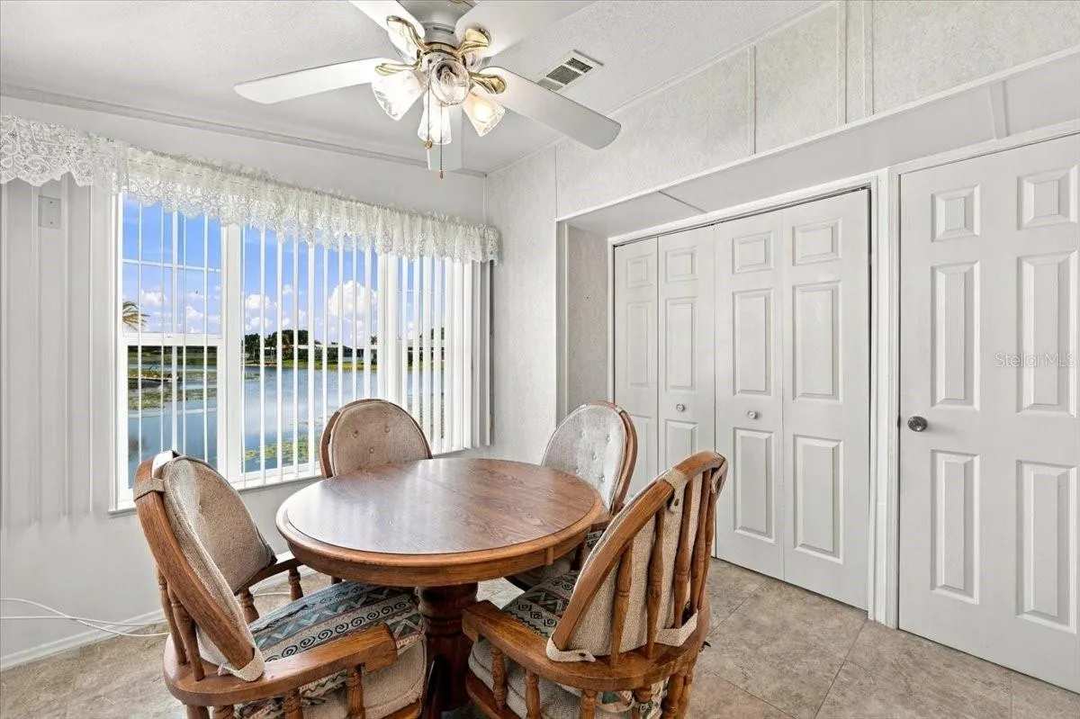 Dining Room with Laundry closet