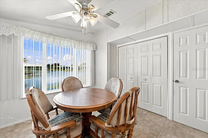Dining Room with Laundry closet