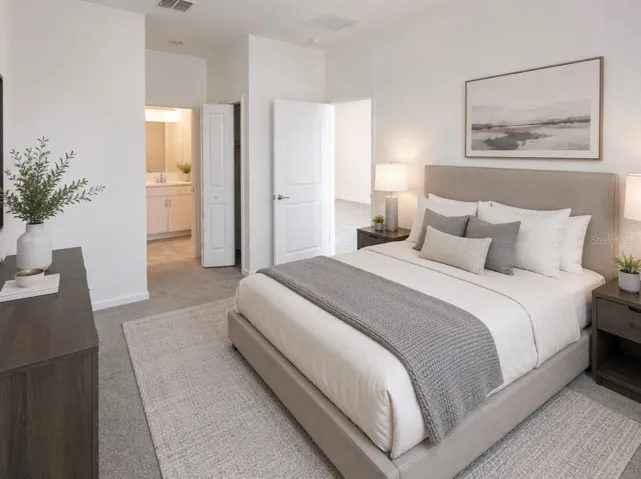 Main home master with double closet