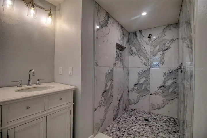 Primary ensuite walk in shower