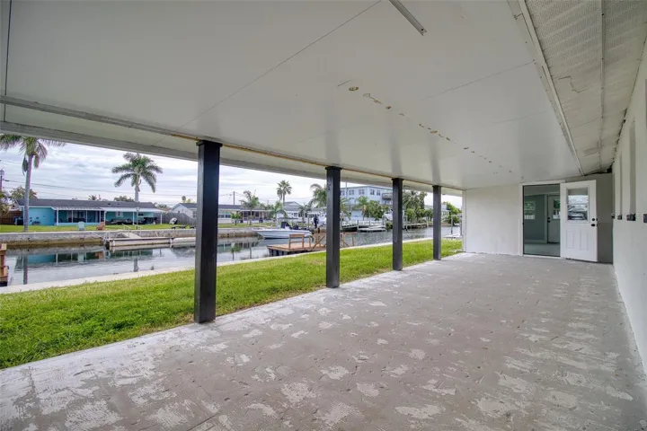 rear patio for entertaining