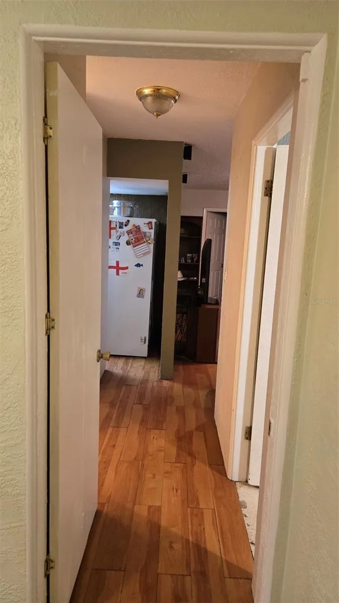 Hallway leading to kitchen and Living room
