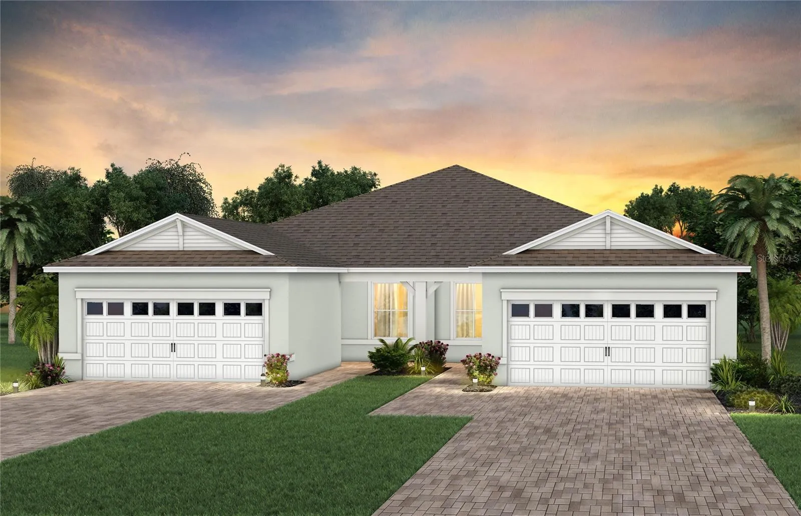 Exterior Design. Artistic rendering for this new construction home. Pictures are for illustrative purposes only. Elevations, colors and options may vary.