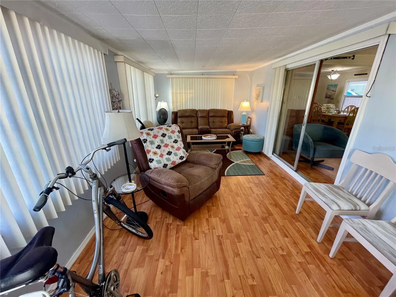This picture is taken standing at the front door, the seller does not use this door, but could be used.