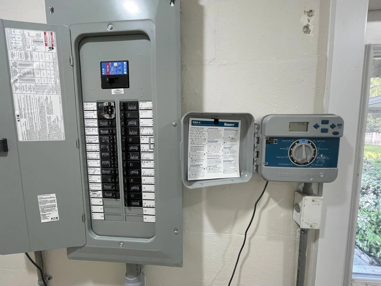 Electrical Panel and Sprinkler System