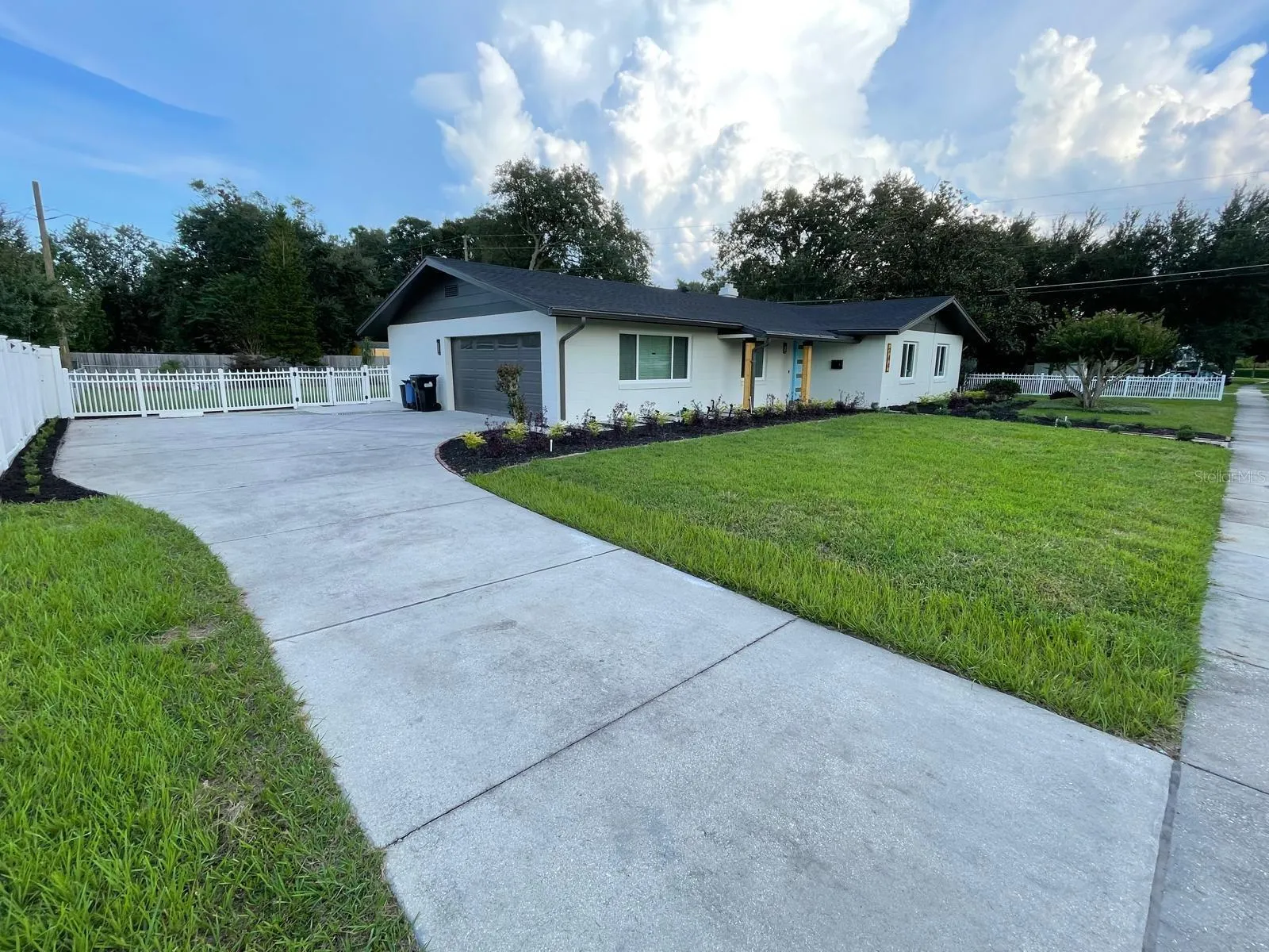 Driveway and Garage