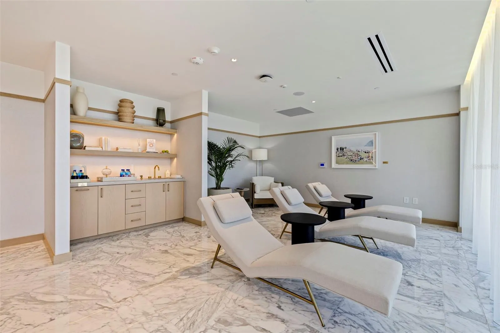 A serene wellness lounge designed for rest, reset, and recharge.