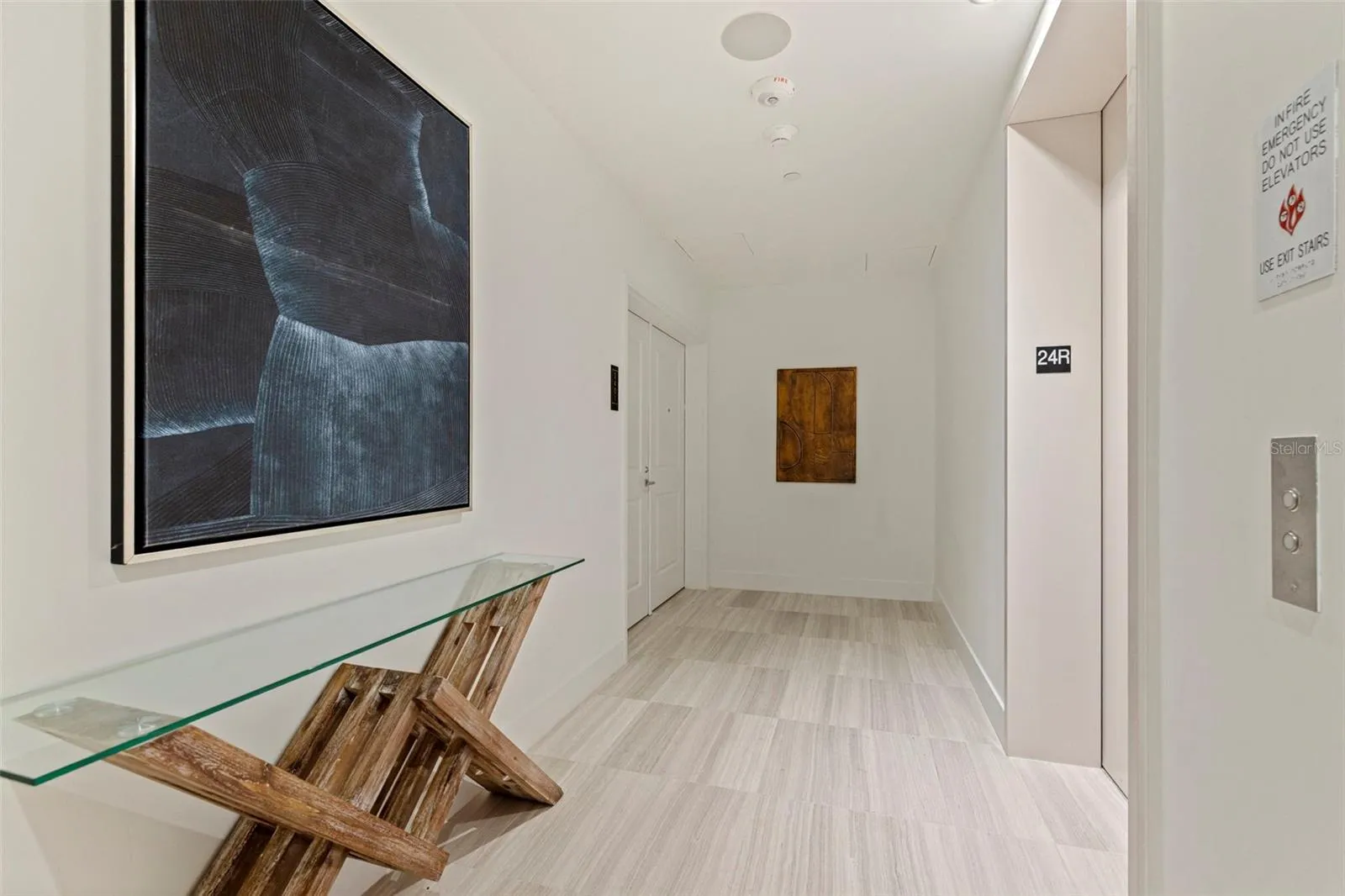 Private elevator arrival sets the tone for Residence 2401.