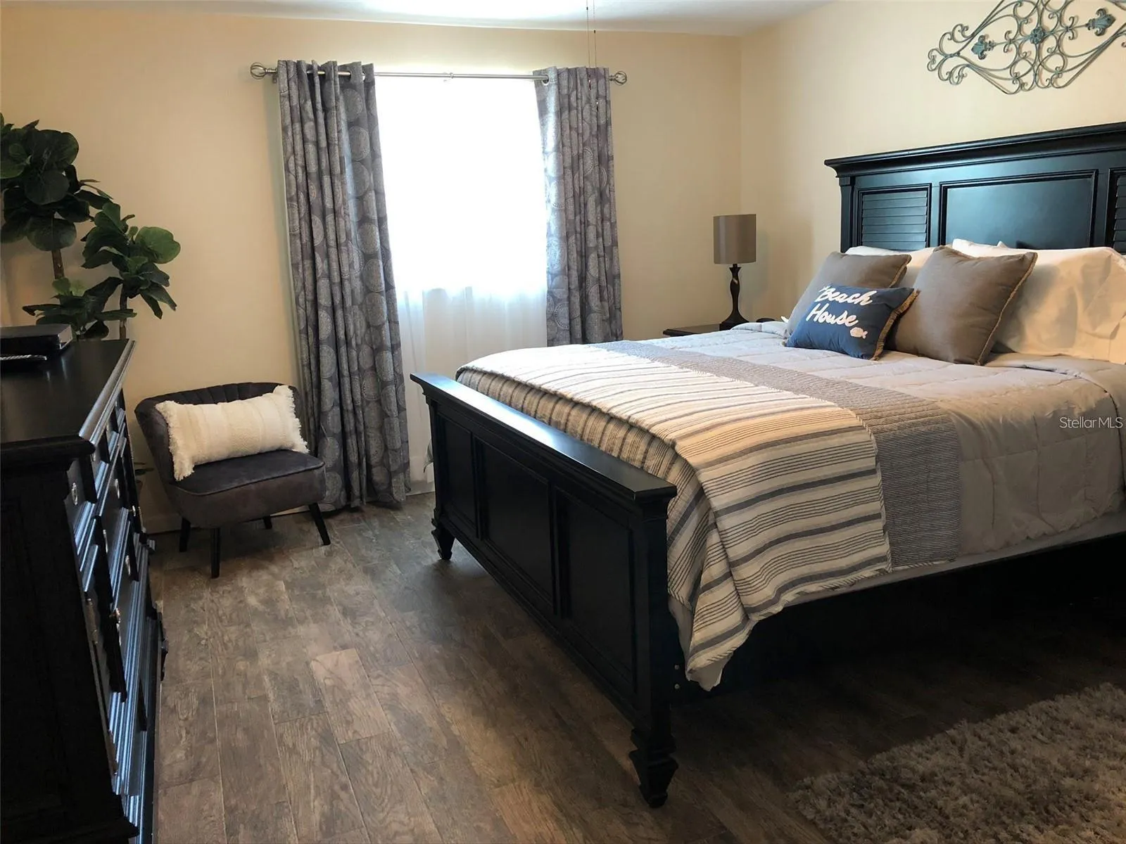 Primary bedroom shown furnished
