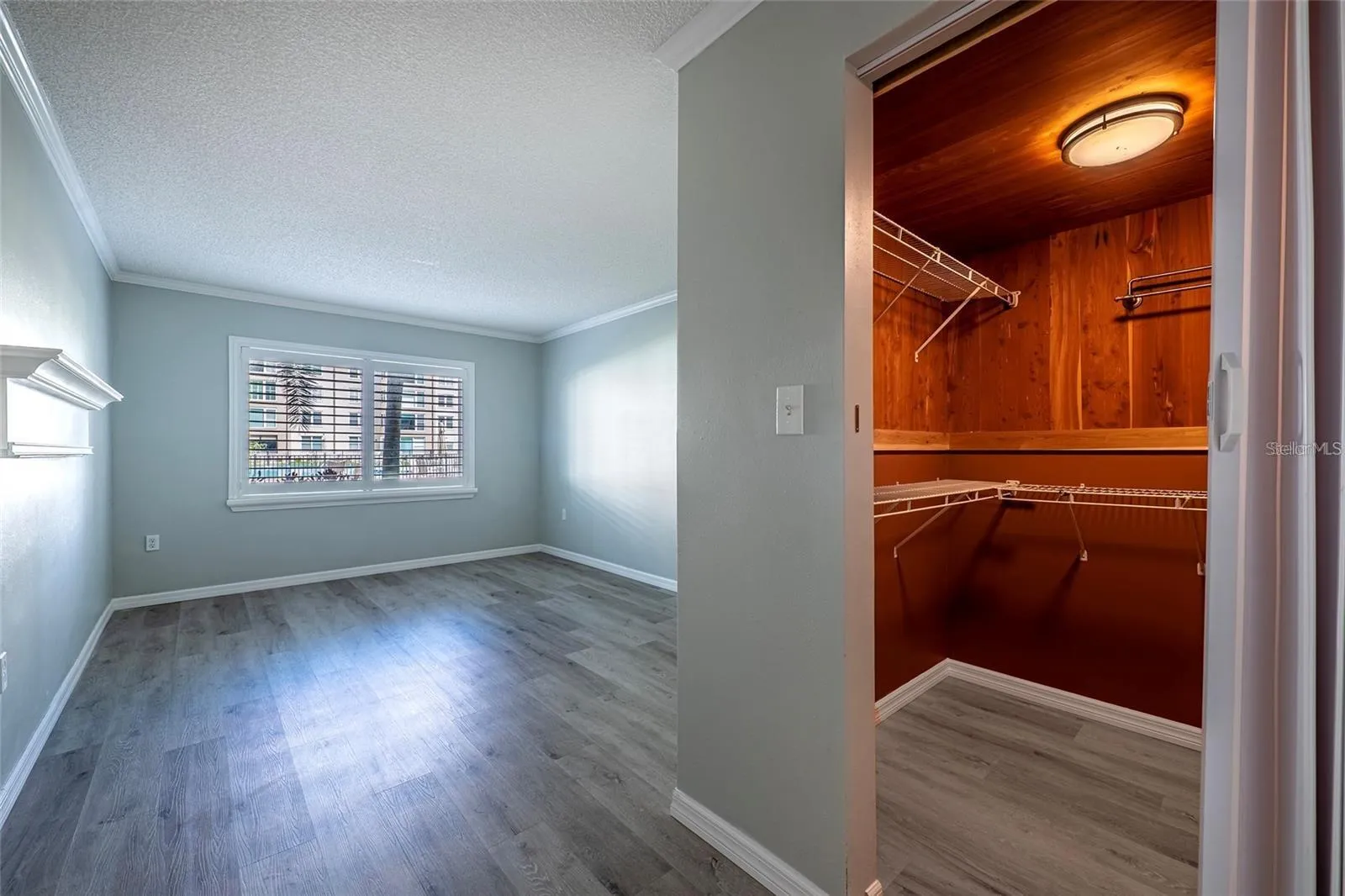 Master Bedroom features a walk in cedar closet