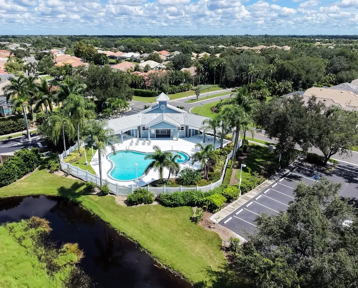 Just nine homes away from the heated community pool.