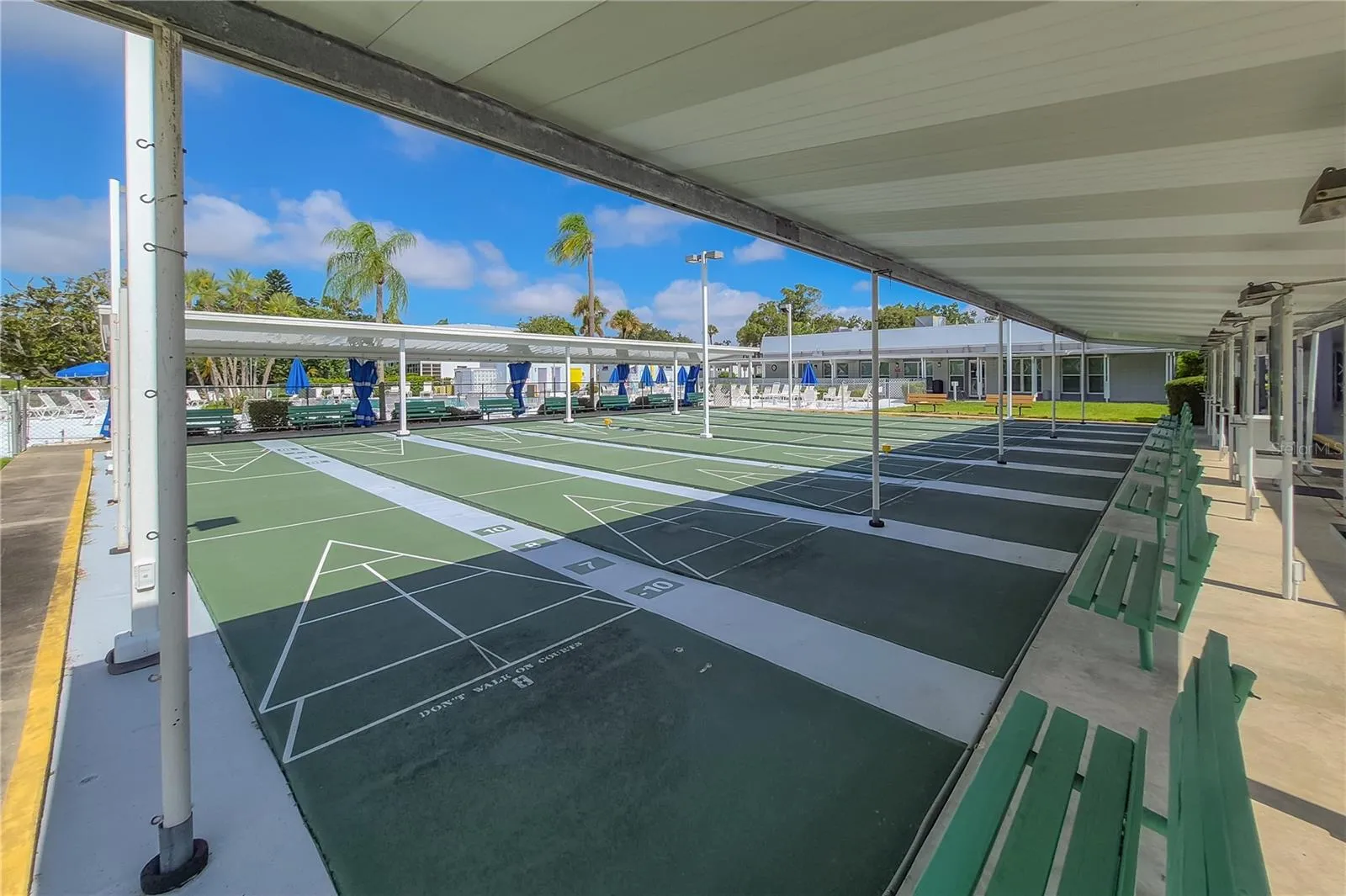 Lighted Shuffleboard Courts