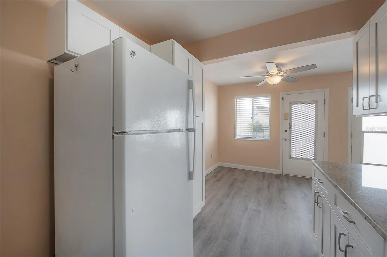 Kitchen facing the dining area