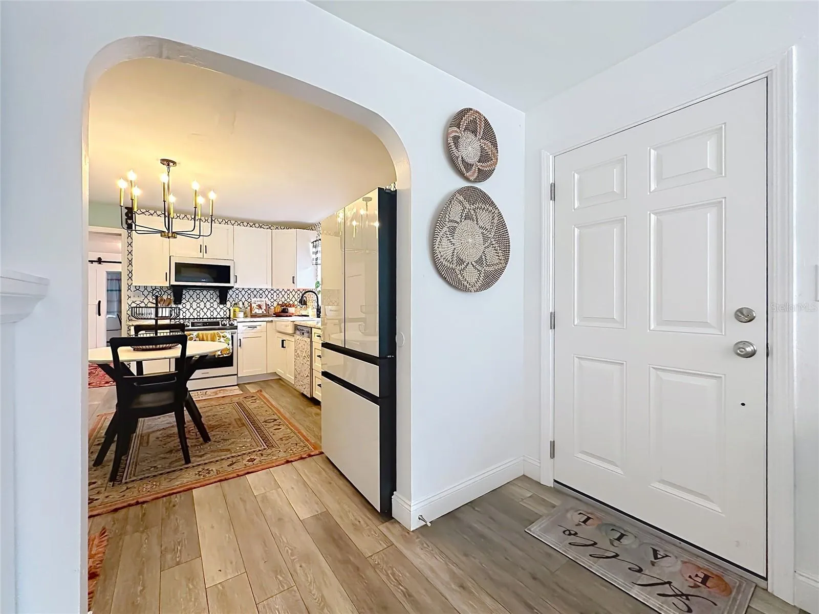Entry and kitchen