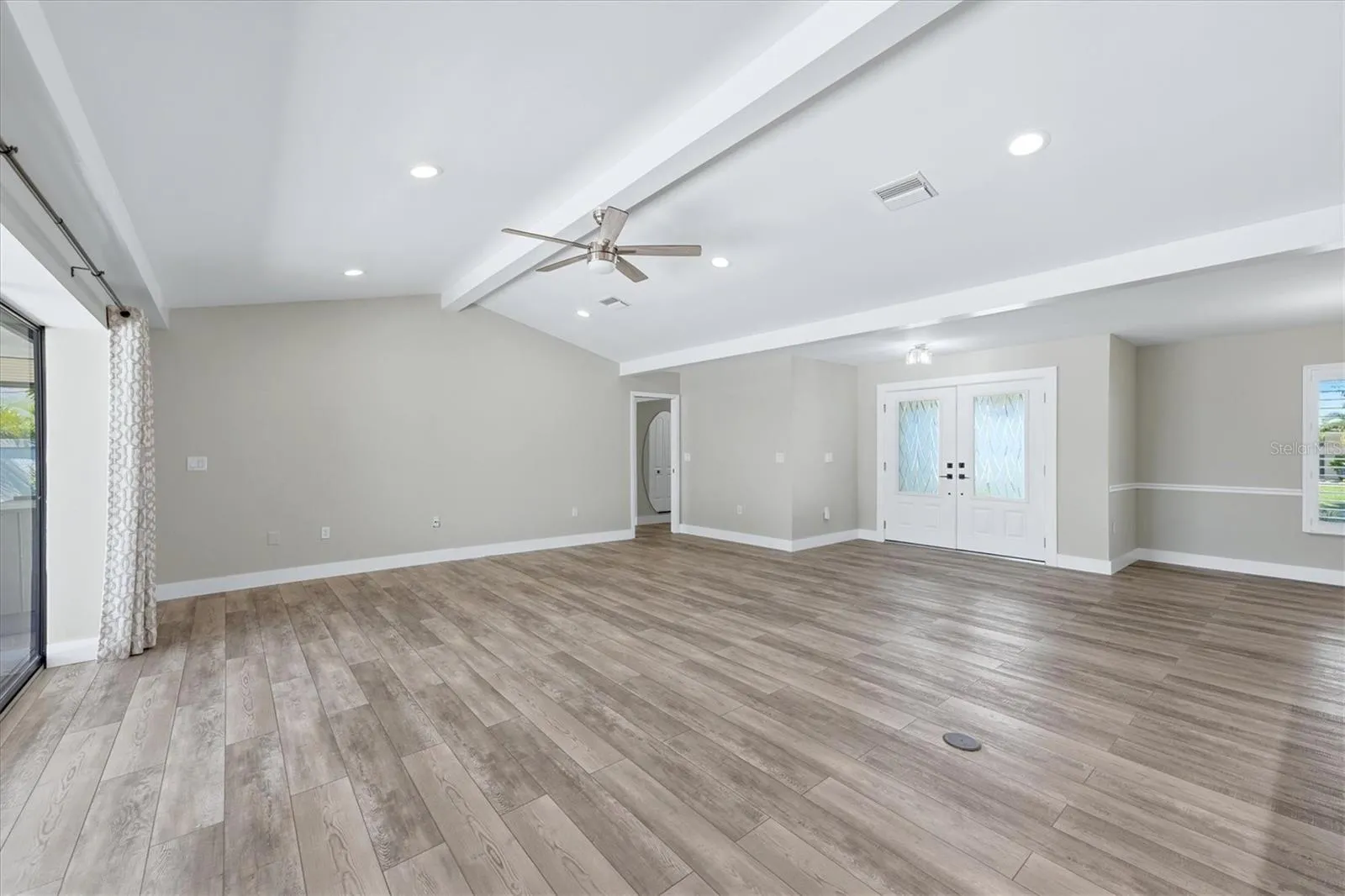 FACING GREAT ROOM FROM KITCHEN