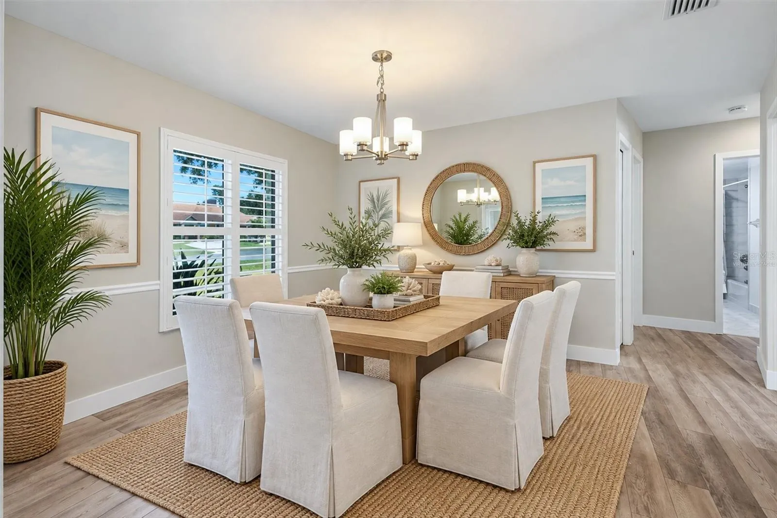 Virtually Staged DINING Room