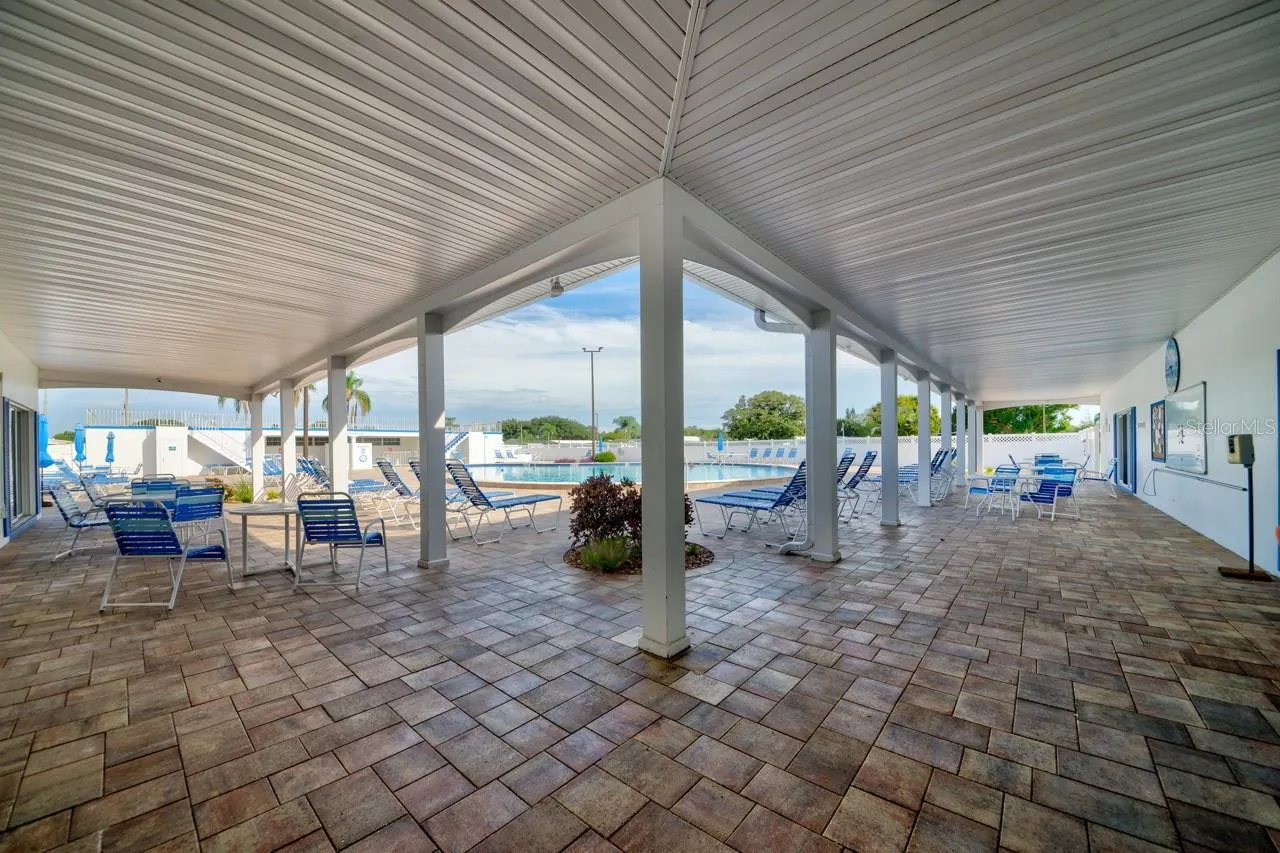 Covered Pool Area