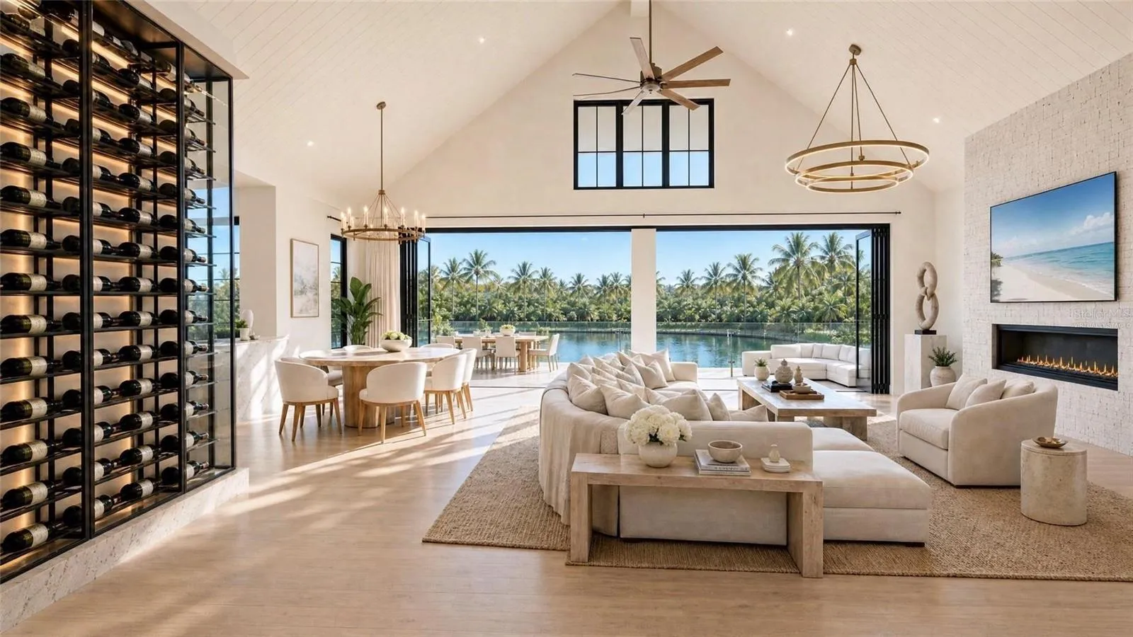Living room. Virtually staged.
