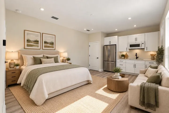 Virtually stagedfull suite