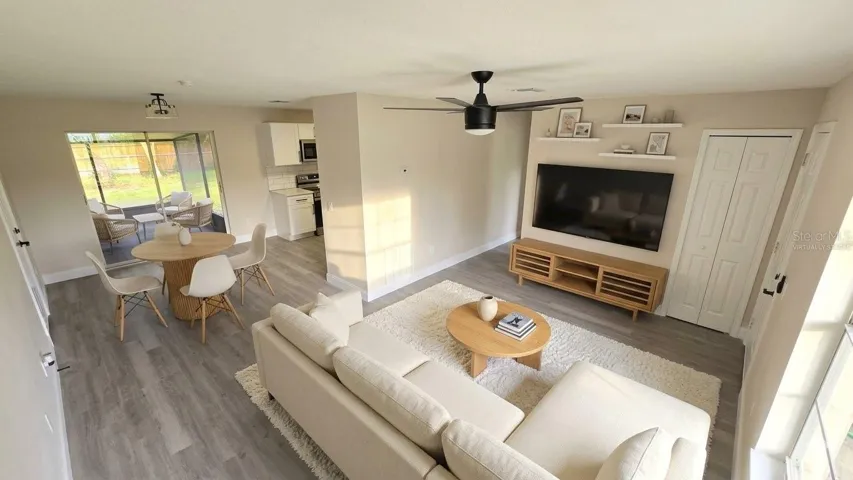 Virtually Staged Living Room