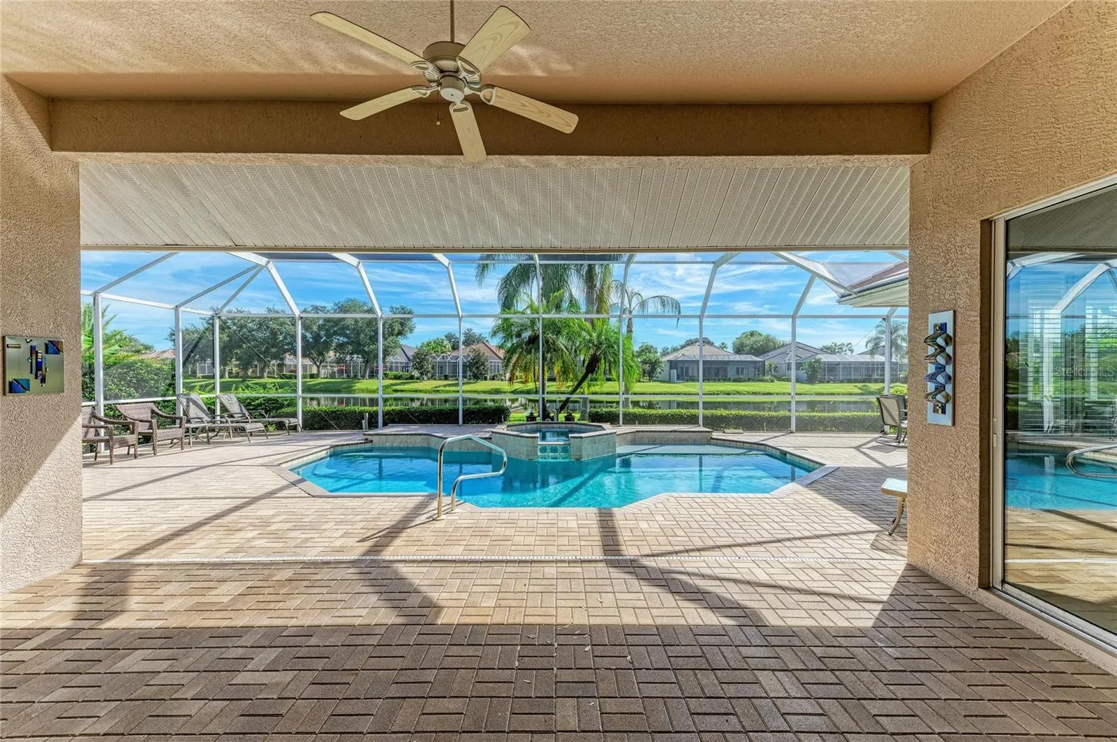 Covered Patio leading to Pool and Lanai