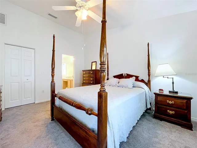 Walk-in closet and entry to Master Bath