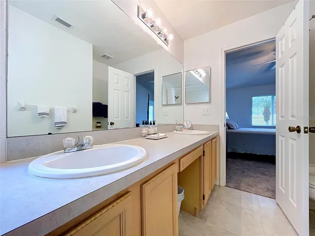 Double vanities in the Master Bath