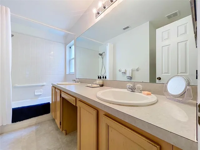 Shower over the tub