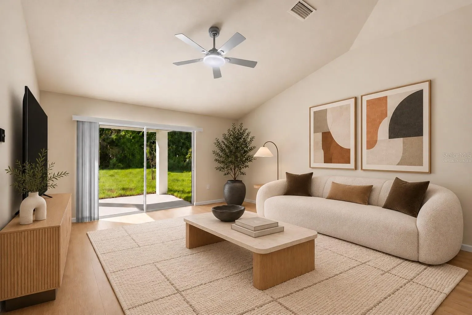 Living Room Virtually Staged