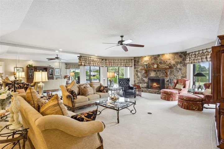 Strategically placed floor outlets that allow for flexible furniture placement